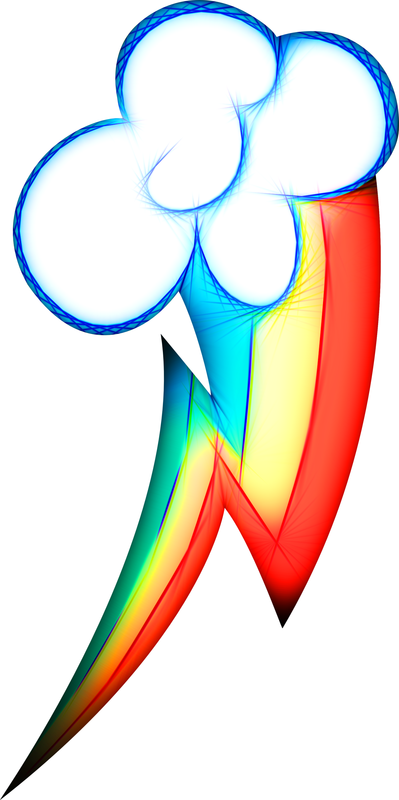 Neon Rainbow Dash's Cutie Mark - Rainbow Dash Cutie Mark Tattoo - Free Transparent PNG Clipart Images Download. - Transparent PNG Free Download