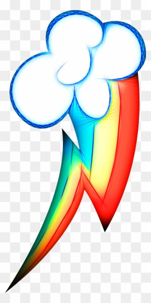 Neon Rainbow Dash's Cutie Mark - Rainbow Dash Cutie Mark Tattoo - Free Transparent PNG Clipart Images Download. - Tattoo Transparent PNG Free Download