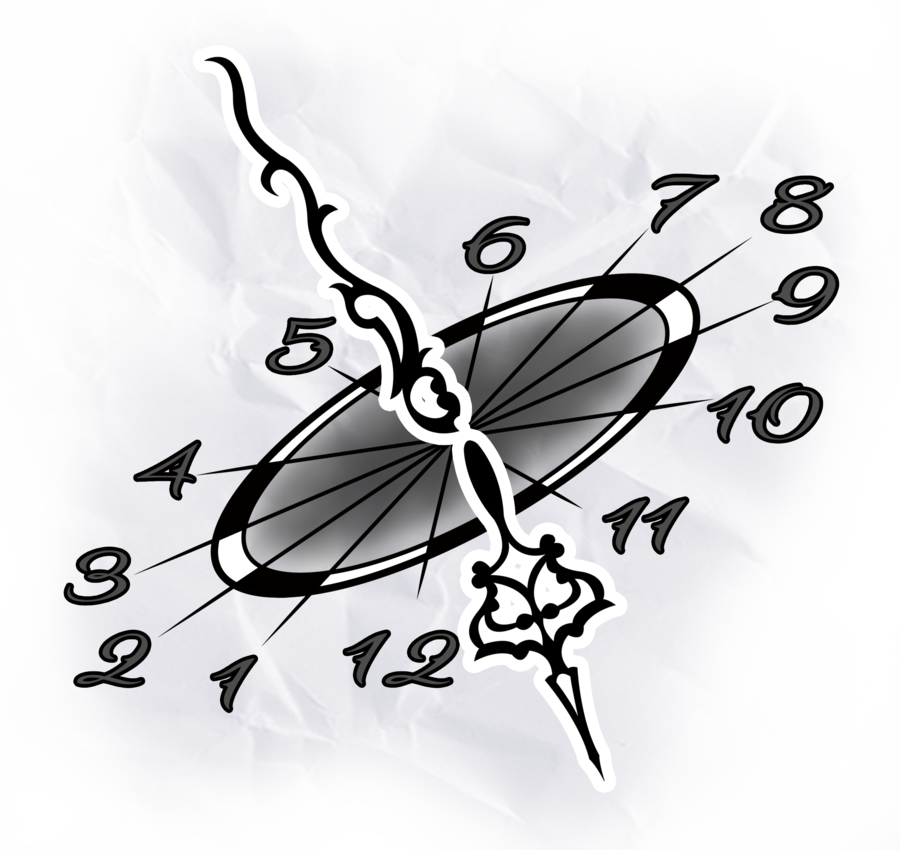 Traditional - Tribal Clock Tattoo Design - Free Transparent PNG Clipart Images Download. - Transparent PNG Free Download