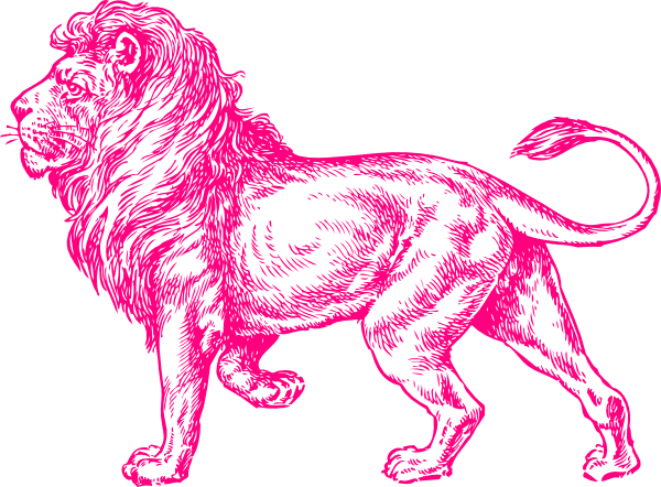 Pink Lion Clip Art At Clker Com Vector Clip Art Online, - Lion Full Body Tattoo - Free Transparent PNG Clipart Images Download. - Transparent PNG Free Download