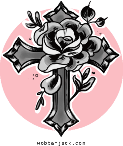 Significato Tatuaggio Rosa Croce Wobba-jack Tattoo - Croce Tattoo Old School - Free Transparent PNG Clipart Images Download. - Transparent PNG Free Download