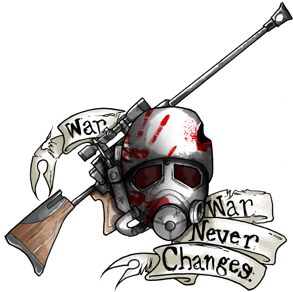 Fallout Tattoo Coloured By Mcrmorbid On Deviantart - Fallout New Vegas Tattoo - Free Transparent PNG Clipart Images Download. - Transparent PNG Free Download