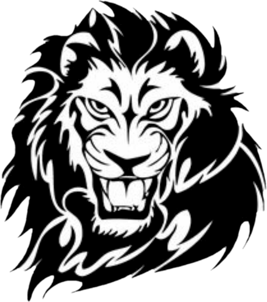 Central Valley Lions Youth Football And Cheer - Tattoo Drawings Of Animals - Free Transparent PNG Clipart Images Download. - Transparent PNG Free Download