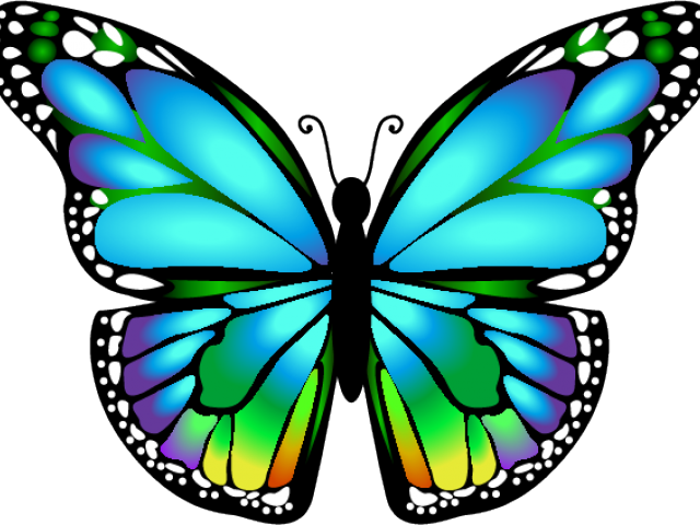 Dragonfly Clipart Butterfly - Blue 3d Butterfly Tattoo Design - Free Transparent PNG Clipart Images Download. - Transparent PNG Free Download