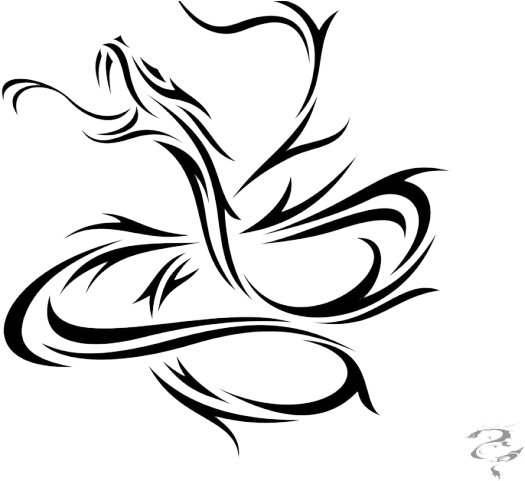Tribal Tattoos Clipart Snake - Cool Snake Tribal Tattoo - Free Transparent PNG Clipart Images Download. - Transparent PNG Free Download