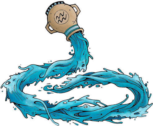 Aquarius - Aquarius Tattoo Calf - Free Transparent PNG Clipart Images Download. - Transparent PNG Free Download