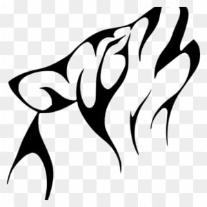 Wolf Clipart Best Photos Of Simple Wolf Outline Wolf - Tribal Tattoo Wolf Simple - Free Transparent PNG Clipart Images Download. - Tattoo Transparent PNG Free Download