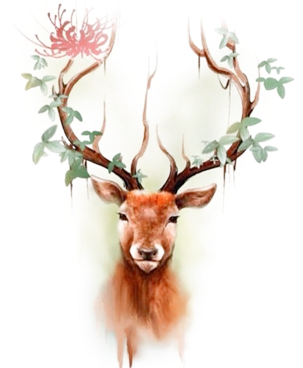 Elk Moose Tattoo Color Deer Head Reindeer Clipart - Tattoo Stag Antlers - Free Transparent PNG Clipart Images Download. - Transparent PNG Free Download