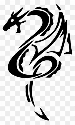 All Photo Png Clipart - Simple Tribal Dragon Tattoo - Free Transparent PNG Clipart Images Download. - Transparent PNG Free Download