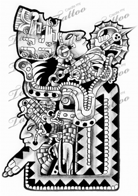 400 X 400 6 - Mayan God Tattoo Designs - Free Transparent PNG Clipart Images Download. - Transparent PNG Free Download