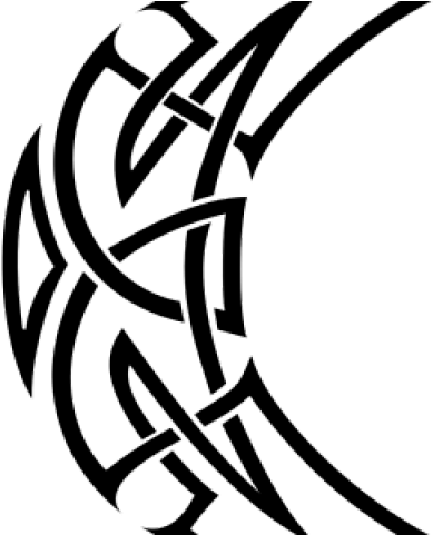Download Celtic Knot Tattoos - Crescent Moon Tribal Tattoo - Free Transparent PNG Clipart Images Download. - Transparent PNG Free Download