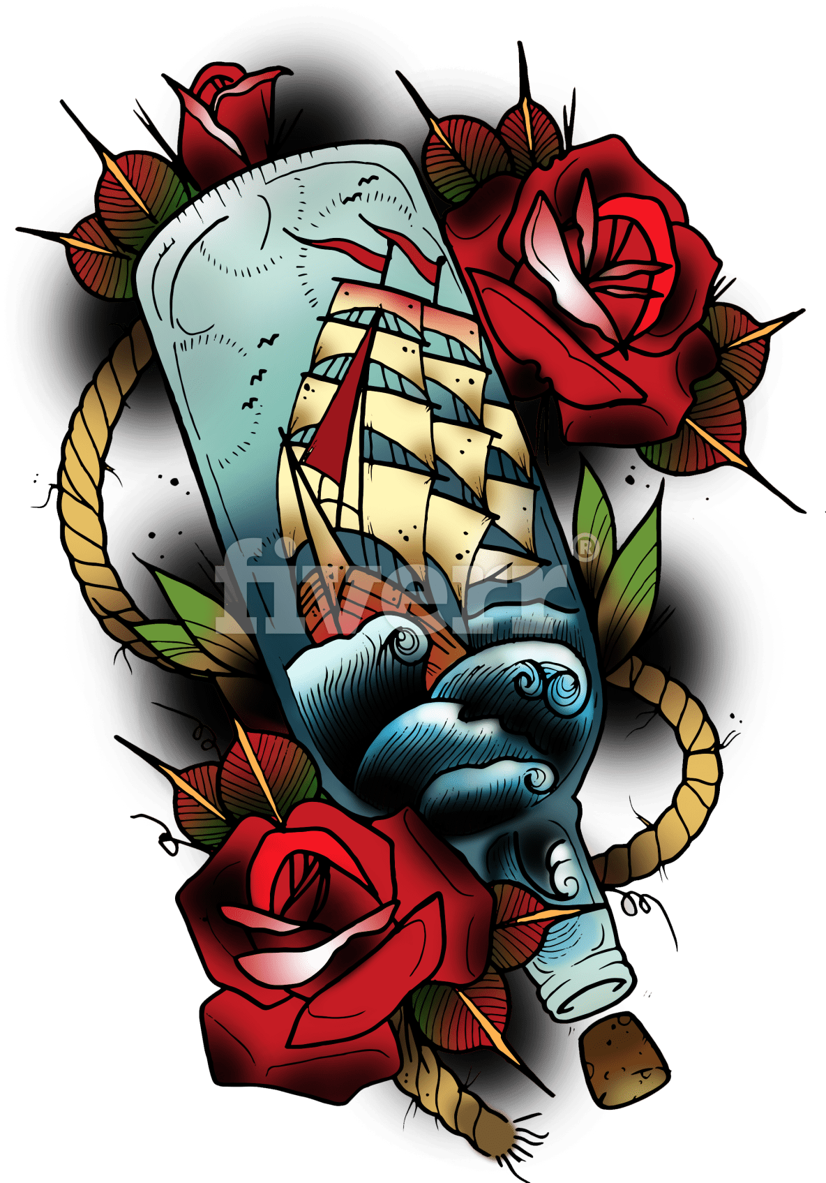 Neo Traditional Tattoo Designs - Neo Traditional Tattoo Designs - Free Transparent PNG Clipart Images Download. - Transparent PNG Free Download