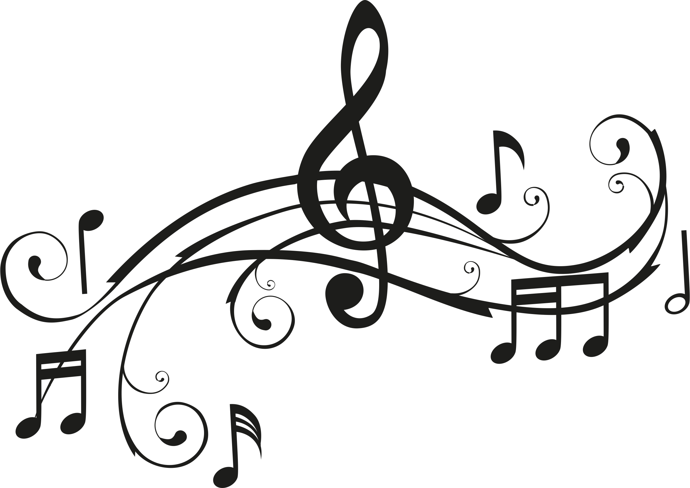 Clipart Pleasant Musical Note Images Printwallart Notes - Black And White Music Clip Art - Free Transparent PNG Clipart Images Download. - Transparent PNG Free Download