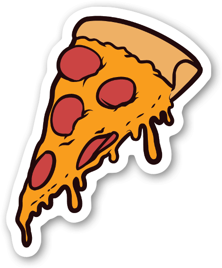 Stylish Inspiration Ideas Slice Of Pizza Clip Art Sticker - Pizza Stickers - Free Transparent PNG Clipart Images Download. - Transparent PNG Free Download