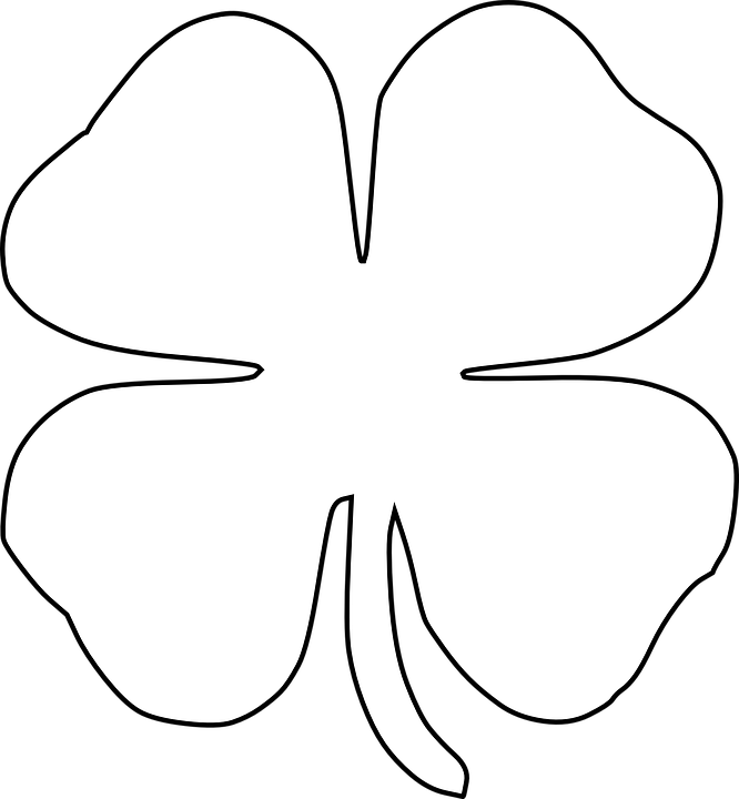 Clover Irish Four Leaves Luck Tattoo - White Shamrock Transparent - Free Transparent PNG Clipart Images Download. - Transparent PNG Free Download