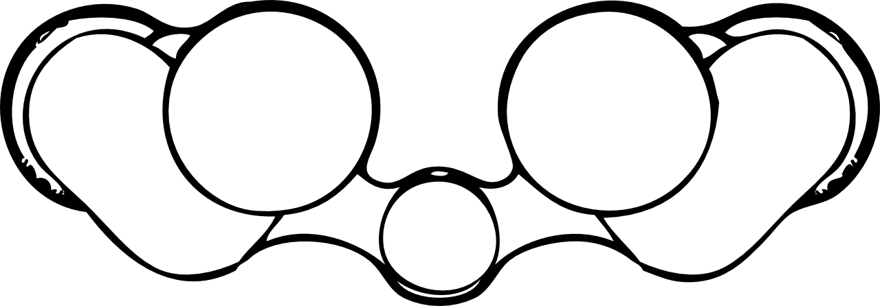 Binoculars Rear View Black White Line Art Tatoo Tattoo - Clip Art - Free Transparent PNG Clipart Images Download. - Transparent PNG Free Download