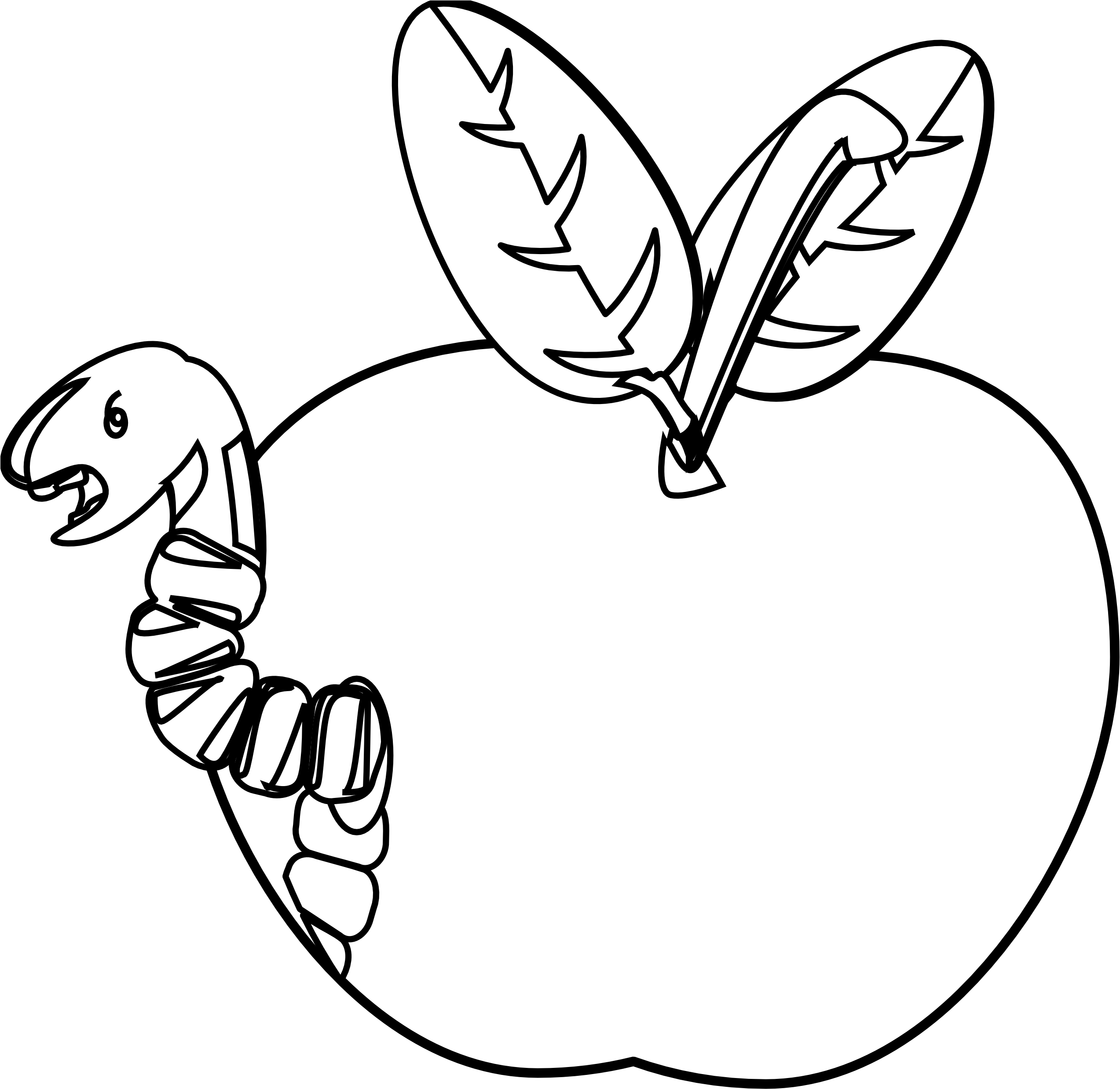 » Clip Art » Worm 1 Black White Line Art Tattoo - Flower Black And White Wall - Free Transparent PNG Clipart Images Download. - Transparent PNG Free Download