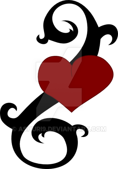 Heart Vine Tattoo By Ashuri9 - Heart - Free Transparent PNG Clipart Images Download. - Transparent PNG Free Download