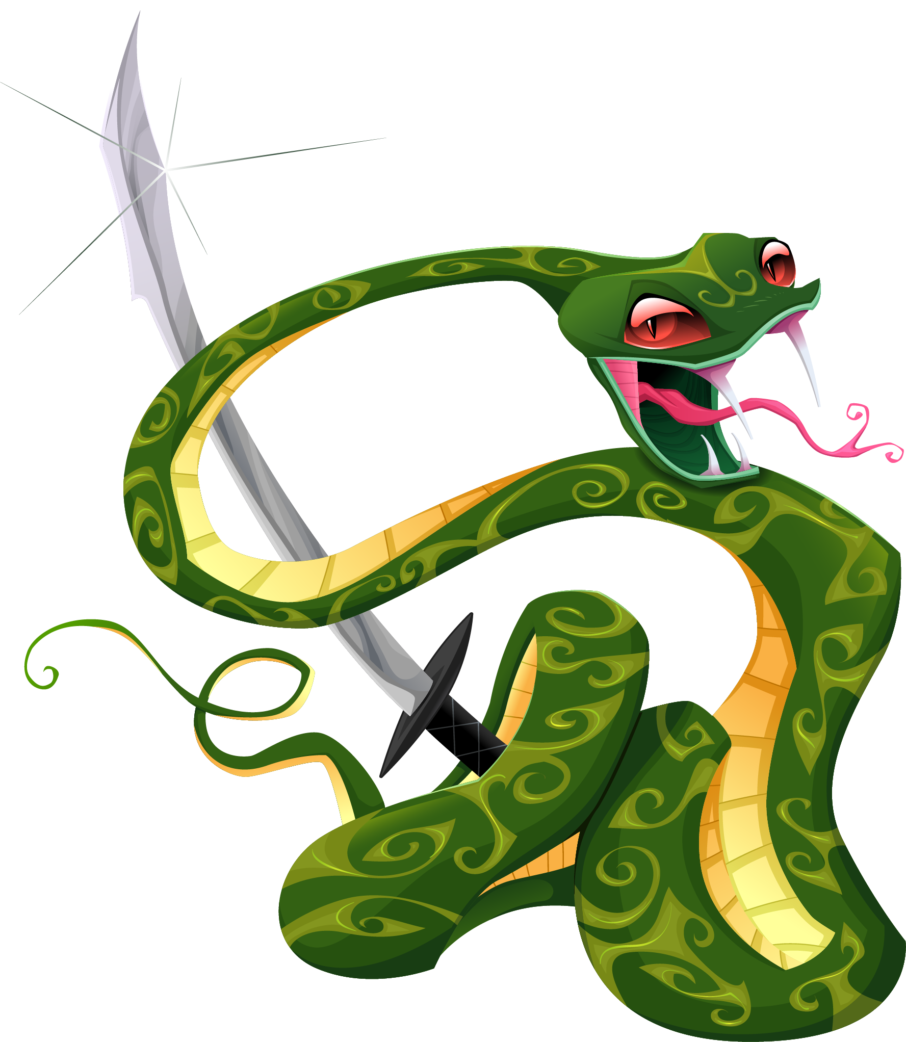 Snake Tattoo Png Clipart Image 03 - Snakes - Free Transparent PNG Clipart Images Download. - Transparent PNG Free Download
