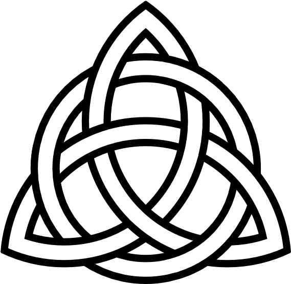 Triquetra Tattoo Clip Art - Celtic Symbol Of Hope - Free Transparent PNG Clipart Images Download. - Transparent PNG Free Download