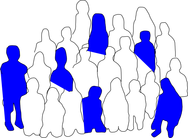 1/4 Tattoo People Clip Art At Clker - 1 In 4 People Clipart - Free Transparent PNG Clipart Images Download. - Transparent PNG Free Download