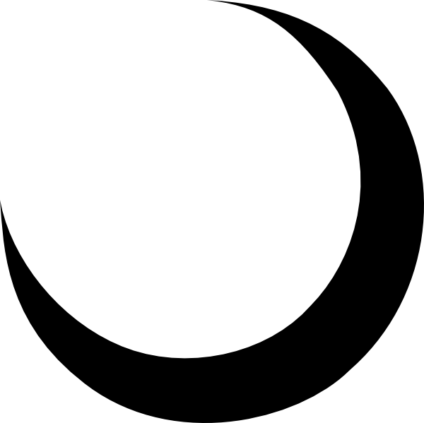 Black Crescent Moon Clip Art Tribal Crescent Moon Tattoo - Circle - Free Transparent PNG Clipart Images Download. - Transparent PNG Free Download