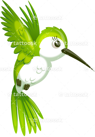 Cute Hummingbird Tattoo Flash Design For Girls - Cute Cool Baby Hummingbirds - Free Transparent PNG Clipart Images Download. - Transparent PNG Free Download