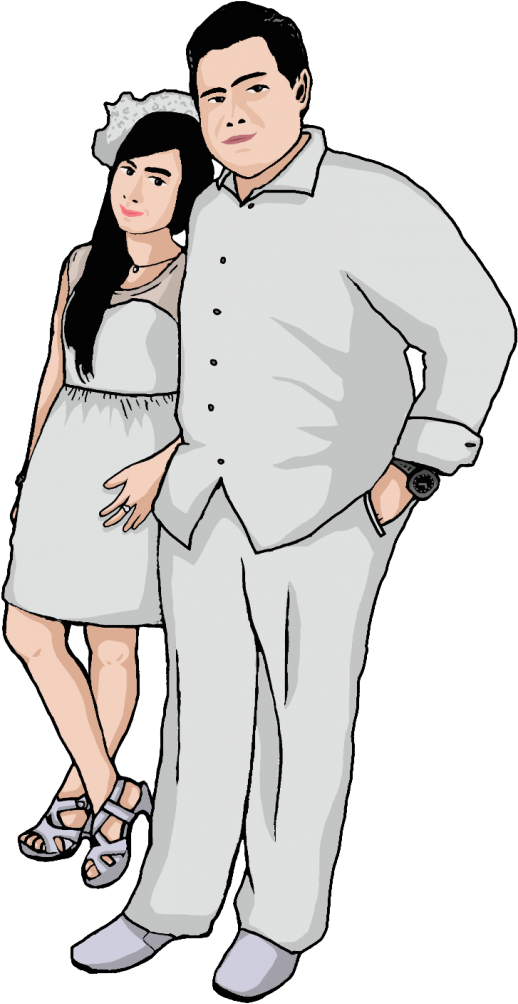 Pin H2o One Life Chance Tattoo By Wes Fortier A Photo - Pre Wedding Cartoon - Free Transparent PNG Clipart Images Download. - Transparent PNG Free Download