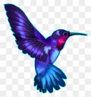 Hummingbird Tattoos Png Transparent Images Png All - Hummingbird Purple And Blue - Free Transparent PNG Clipart Images Download. - Transparent PNG Free Download
