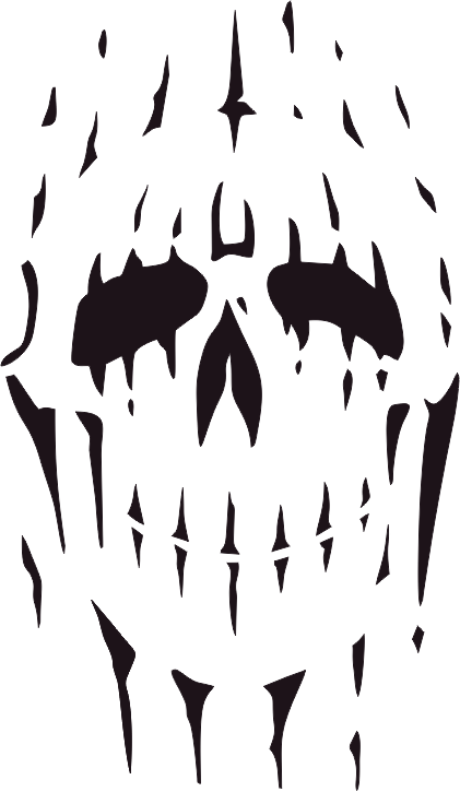 Candy Skull Tattoos, Candy Skulls, Skull Stencil, Stencil - Artool Curse Of Skull Master Freehand Airbrush Templates - Free Transparent PNG Clipart Images Download. - Transparent PNG Free Download