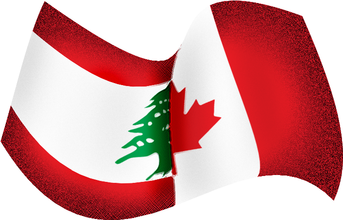 Lebanese Canadian Flag Tattoo By Screamemotion - Lebanon And Canada Flag - Free Transparent PNG Clipart Images Download. - Transparent PNG Free Download