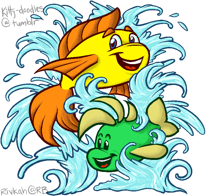 Freddi Fish & Luther - Freddi Fish - Free Transparent PNG Clipart Images Download. - Transparent PNG Free Download
