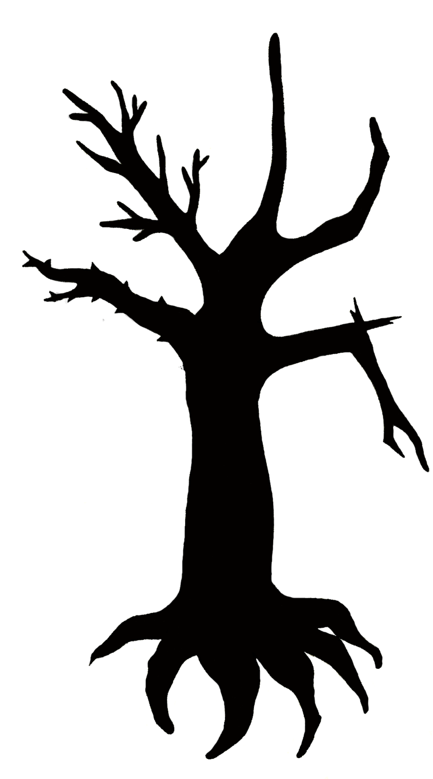 Tattoo Design Outline Two Tree Silhouette By Princesssnuzzlenut - Oak - Free Transparent PNG Clipart Images Download. - Transparent PNG Free Download