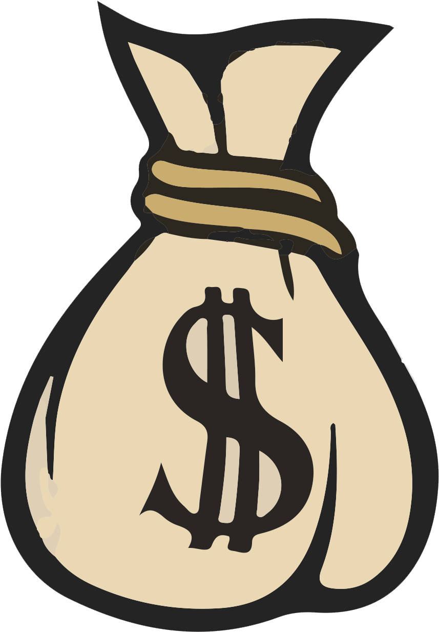 Money Bag Sign Tattoo Stencils Money Bag Pinterest - Money Bag Drawing - Free Transparent PNG Clipart Images Download. - Transparent PNG Free Download