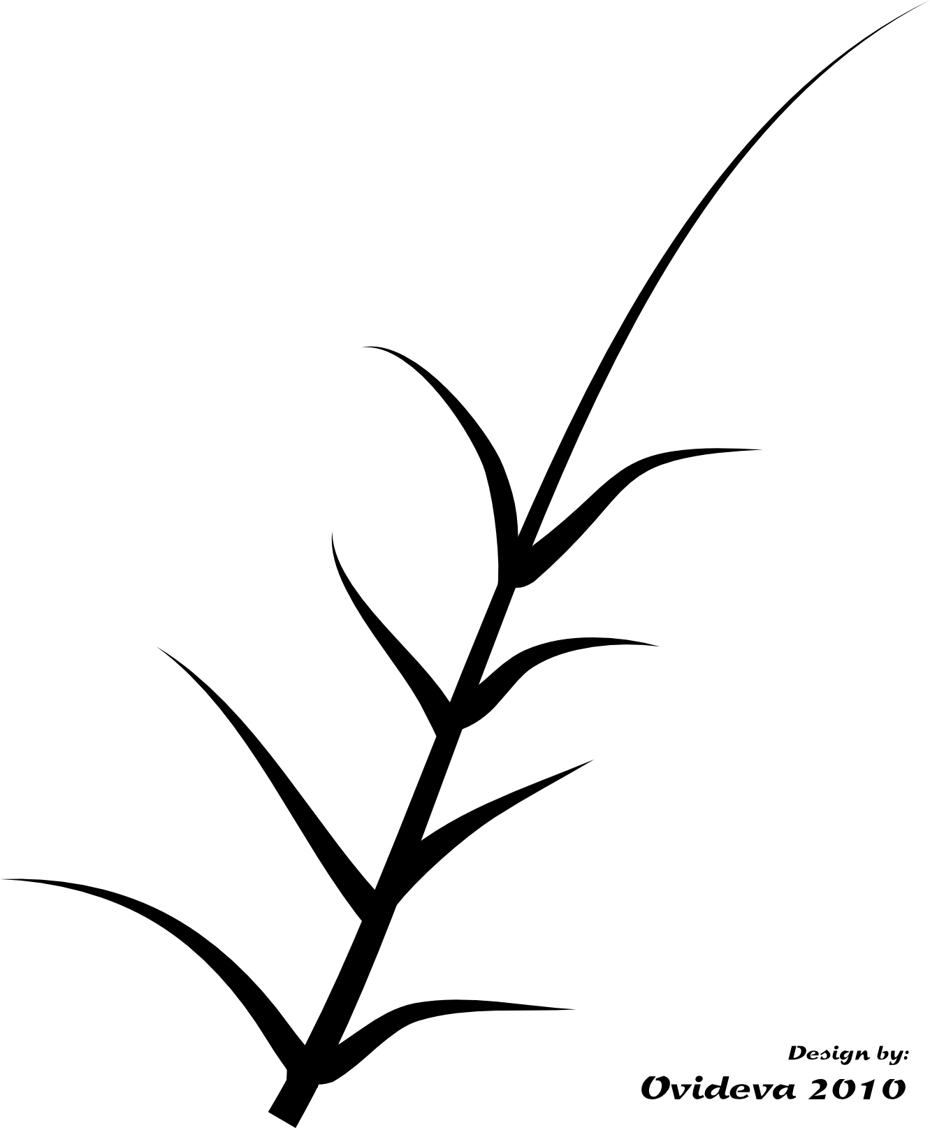 Green Plant Black White Line Art Tattoo Tatoo Flower - Vector Graphics - Free Transparent PNG Clipart Images Download. - Transparent PNG Free Download