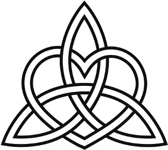 Celtic Heart Triquetra Knot Tattoo Transparency Bk - Eternal Love Celtic Knot - Free Transparent PNG Clipart Images Download. - Transparent PNG Free Download
