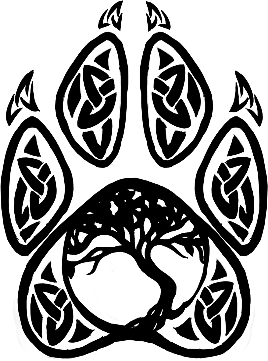 Tattoo Mockup, Sending It Off To The Artist For Tweaks - Cabochon Glass Silver/bronze/black Pendant Necklace(celtic - Free Transparent PNG Clipart Images Download. - Transparent PNG Free Download