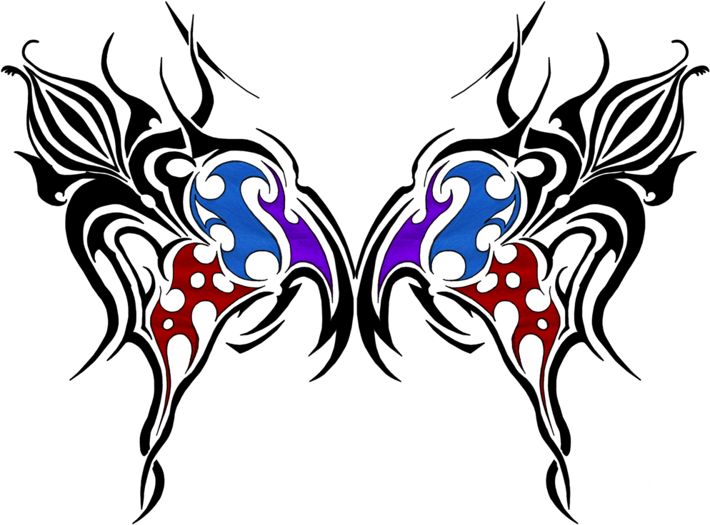 Free Tribal Butterfly Tattoos Designs And Ideas Clip - Tribal Butterfly Ideas - Free Transparent PNG Clipart Images Download. - Transparent PNG Free Download