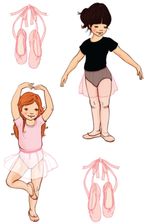 Ballet Temporary Tattoo Set - Print Belle & Boo - De Kleine Danseresjes - Free Transparent PNG Clipart Images Download. - Transparent PNG Free Download