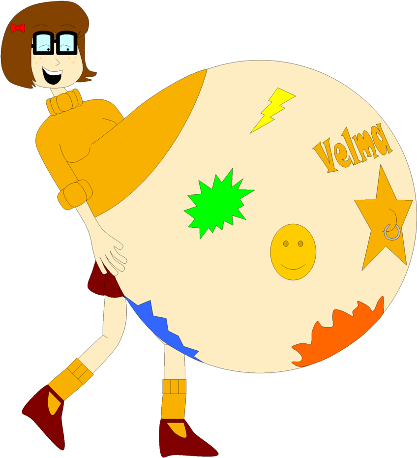 Velma With Tattoos On Her Belly By Angry-signs - Cartoon - Free Transparent PNG Clipart Images Download. - Transparent PNG Free Download