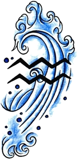 30 Best Aquarius Tattoos - Tatuagem Signo De Aquario - Free Transparent PNG Clipart Images Download. - Transparent PNG Free Download