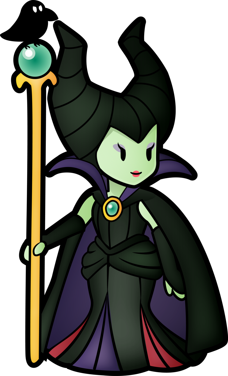 Paper Maleficent By ~decapitated-kittens On Deviantart - Super Paper Mario Villains - Free Transparent PNG Clipart Images Download. - Transparent PNG Free Download