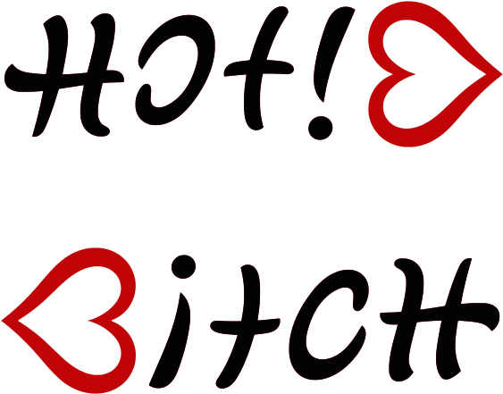 Ambigram Tattoo Palindrome Word Clip Art - Two Words Upside Down - Free Transparent PNG Clipart Images Download. - Transparent PNG Free Download