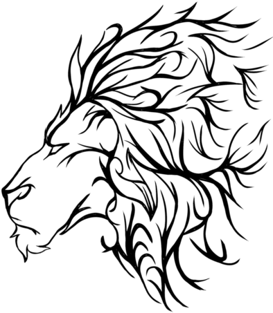 Lion Tattoo By Amberfanged On Deviantart - Transparent Lion Design - Free Transparent PNG Clipart Images Download. - Transparent PNG Free Download
