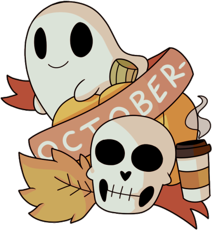 Design Orange Halloween Tattoo Skeletons Fall Autumn - Halloween Tumblr Png - Free Transparent PNG Clipart Images Download. - Transparent PNG Free Download