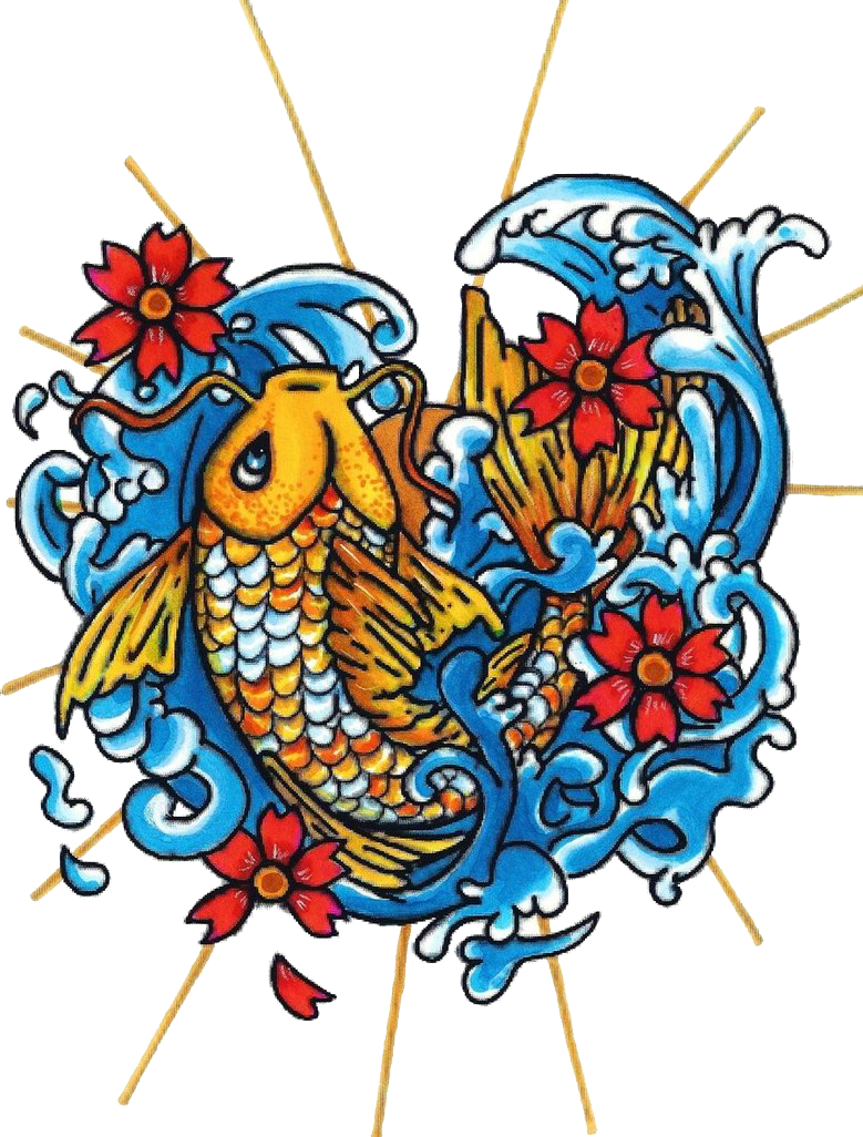 Koi Tattoo Collab With Dia By Roots Love - Ed Hardy Png - Free Transparent PNG Clipart Images Download. - Transparent PNG Free Download