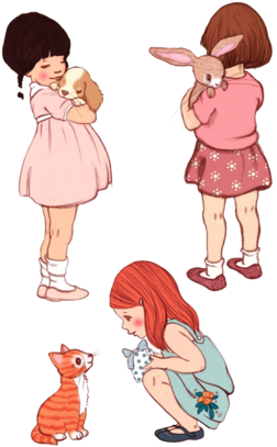 Furry Friends Temporary Tattoo Set - Belle And Boo - Free Transparent PNG Clipart Images Download. - Transparent PNG Free Download