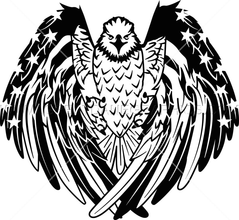 Black White Reaic Bald Eagle Snake Tattoo Design - Eagle And Flag Black And White - Free Transparent PNG Clipart Images Download. - Transparent PNG Free Download