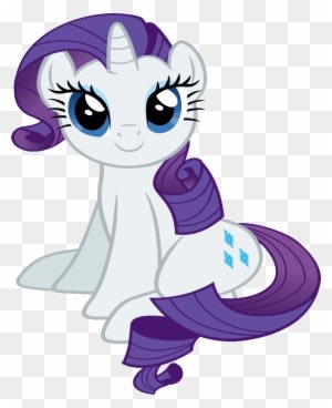 Cute Purple-mane Baby Unicorn Tattoo Design By Slb94 - My Little Pony Rarity Sitting - Free Transparent PNG Clipart Images Download. - Tattoo Transparent PNG Free Download