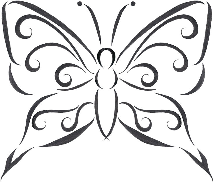 Download Butterfly Tattoo Designs Transparent Hq Png - Rita Fjärilar - Free Transparent PNG Clipart Images Download. - Transparent PNG Free Download